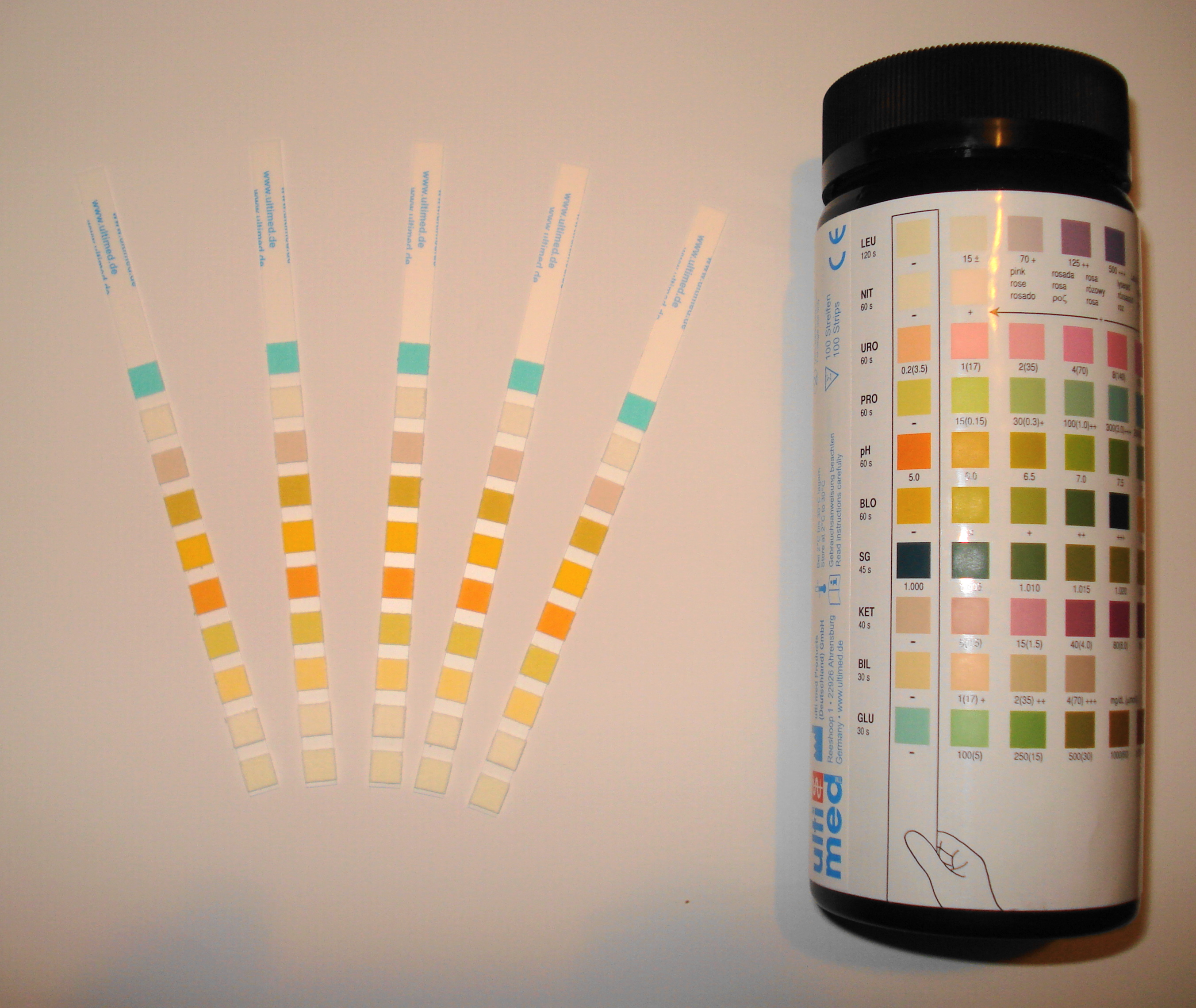 Ammonia test strip