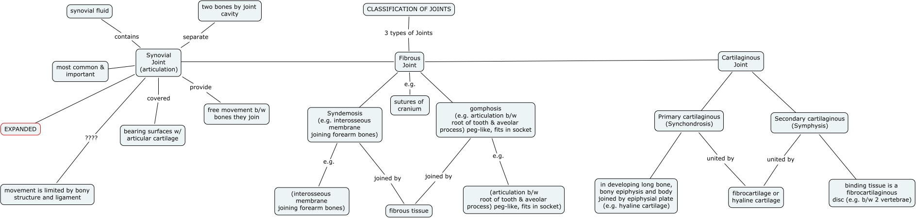 classification of joints