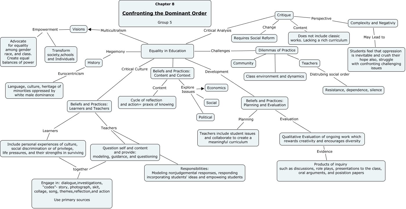 Confronting the Dominant Order - Contextualizing the dominant order